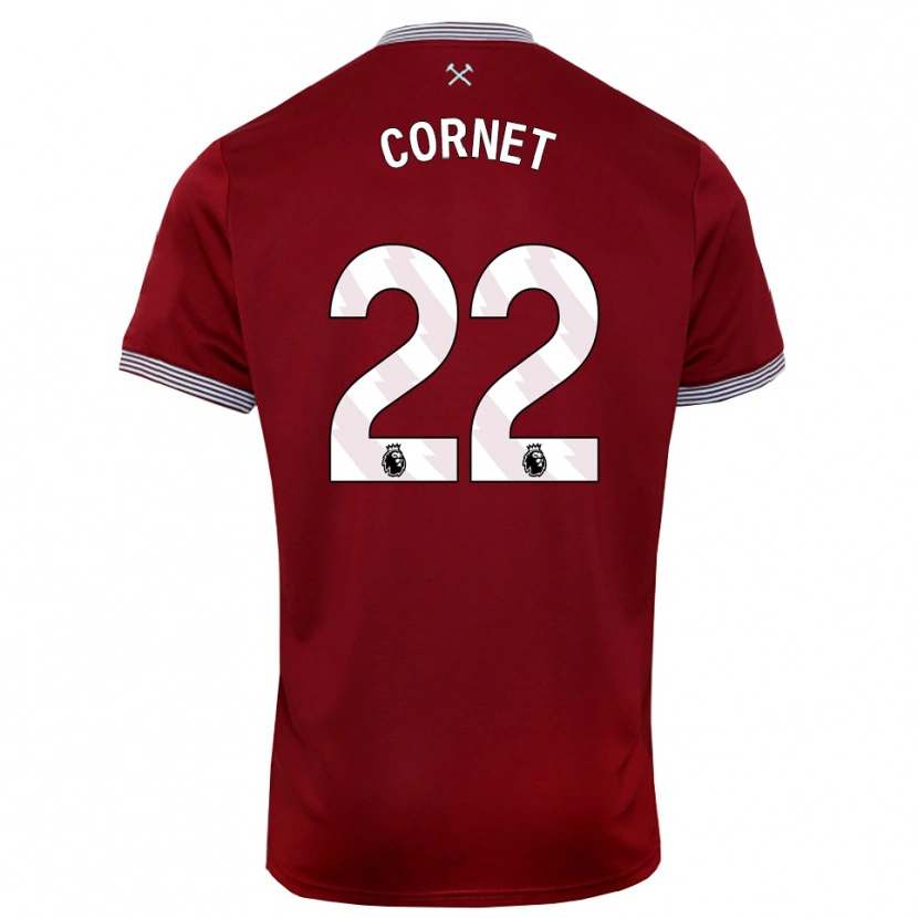 Danxen Męski Maxwel Cornet #22 Burgundowo-Biały Domowa Koszulka 2025/26 Koszulki Klubowe