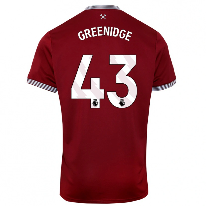 Danxen Męski Will Greenidge #43 Burgundowo-Biały Domowa Koszulka 2025/26 Koszulki Klubowe