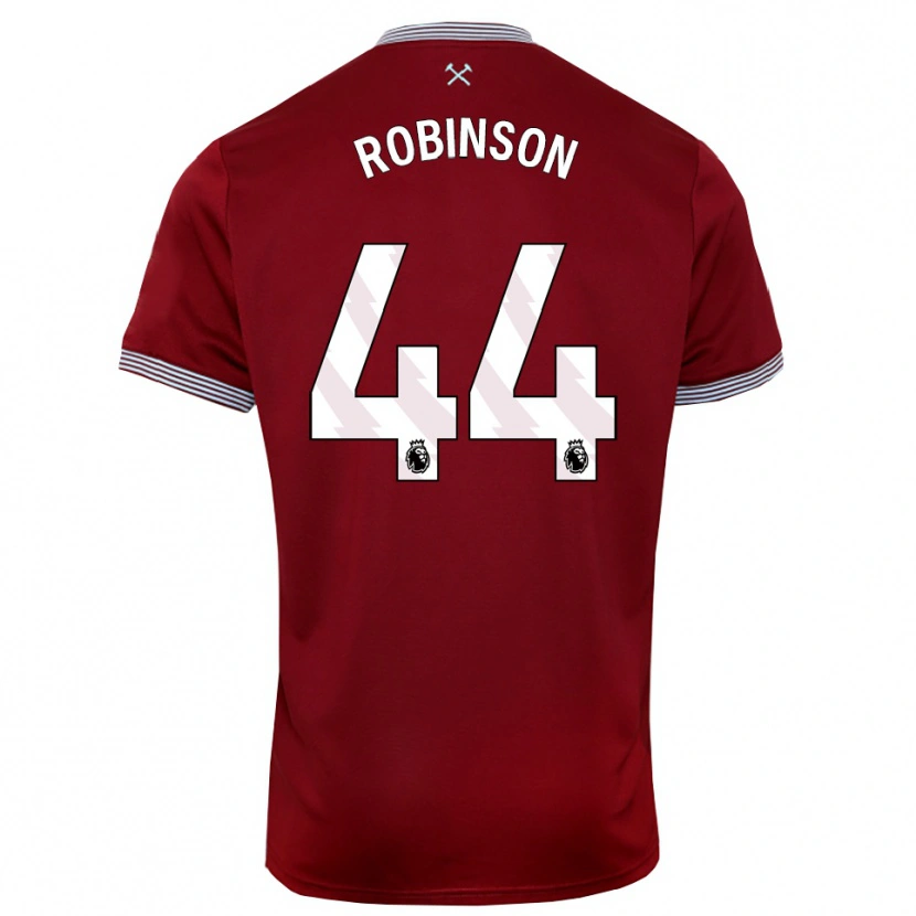 Danxen Męski Junior Robinson #44 Burgundowo-Biały Domowa Koszulka 2025/26 Koszulki Klubowe