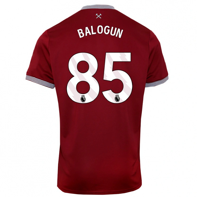 Danxen Męski Majid Balogun #85 Burgundowo-Biały Domowa Koszulka 2025/26 Koszulki Klubowe