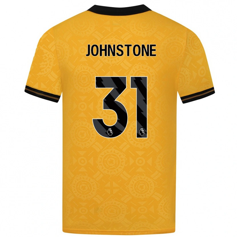 Danxen Męski Sam Johnstone #31 Żółto-Czarny Domowa Koszulka 2025/26 Koszulki Klubowe