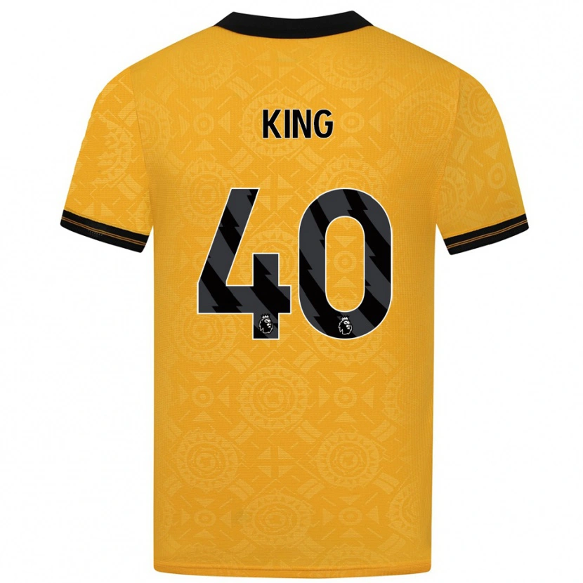 Danxen Męski Tom King #40 Żółto-Czarny Domowa Koszulka 2025/26 Koszulki Klubowe