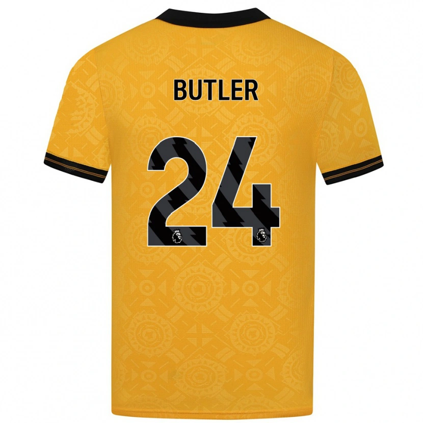 Danxen Męski Elli Butler #24 Żółto-Czarny Domowa Koszulka 2025/26 Koszulki Klubowe