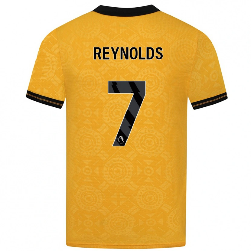 Danxen Męski Fabian Reynolds #7 Żółto-Czarny Domowa Koszulka 2025/26 Koszulki Klubowe