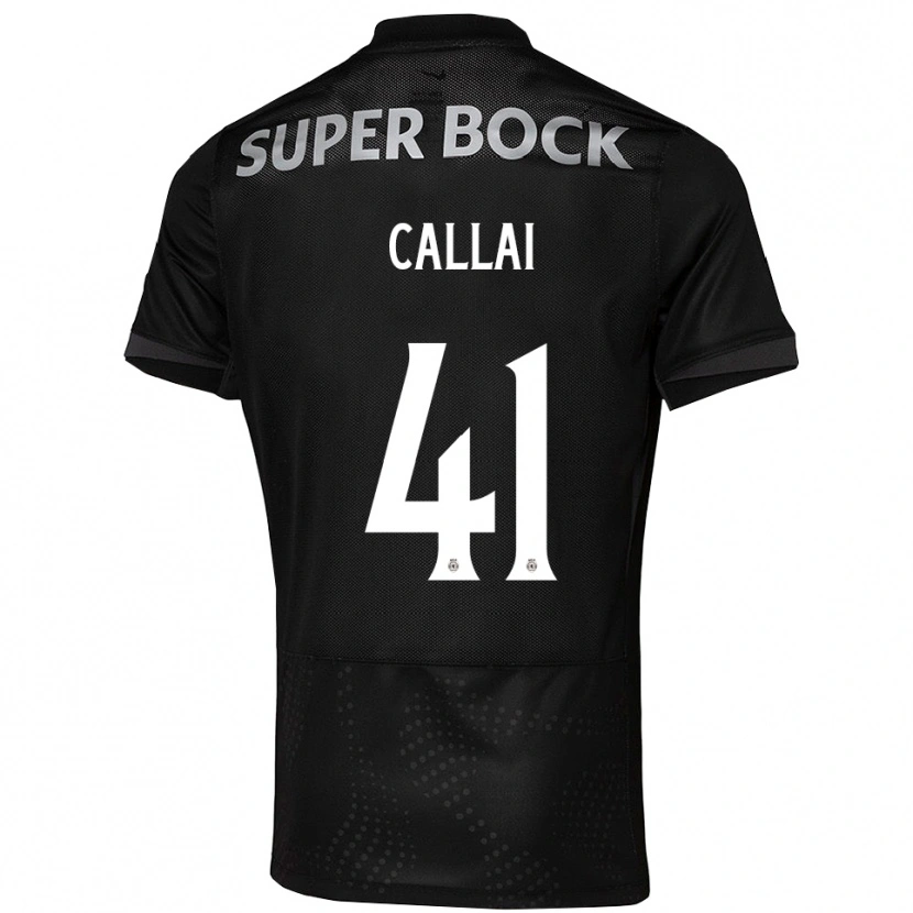 Danxen Męski Diego Callai #41 Czarno-Biały Wyjazdowa Koszulka 2025/26 Koszulki Klubowe