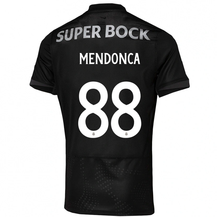 Danxen Męski Manuel Mendonça #88 Czarno-Biały Wyjazdowa Koszulka 2025/26 Koszulki Klubowe