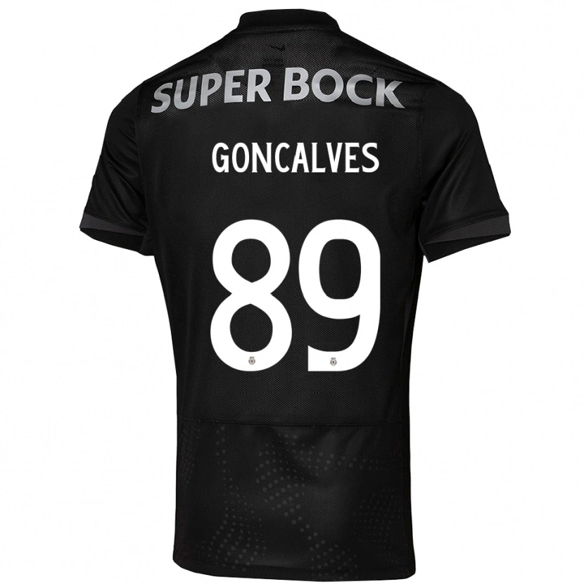 Danxen Męski Andre Goncalves #89 Czarno-Biały Wyjazdowa Koszulka 2025/26 Koszulki Klubowe