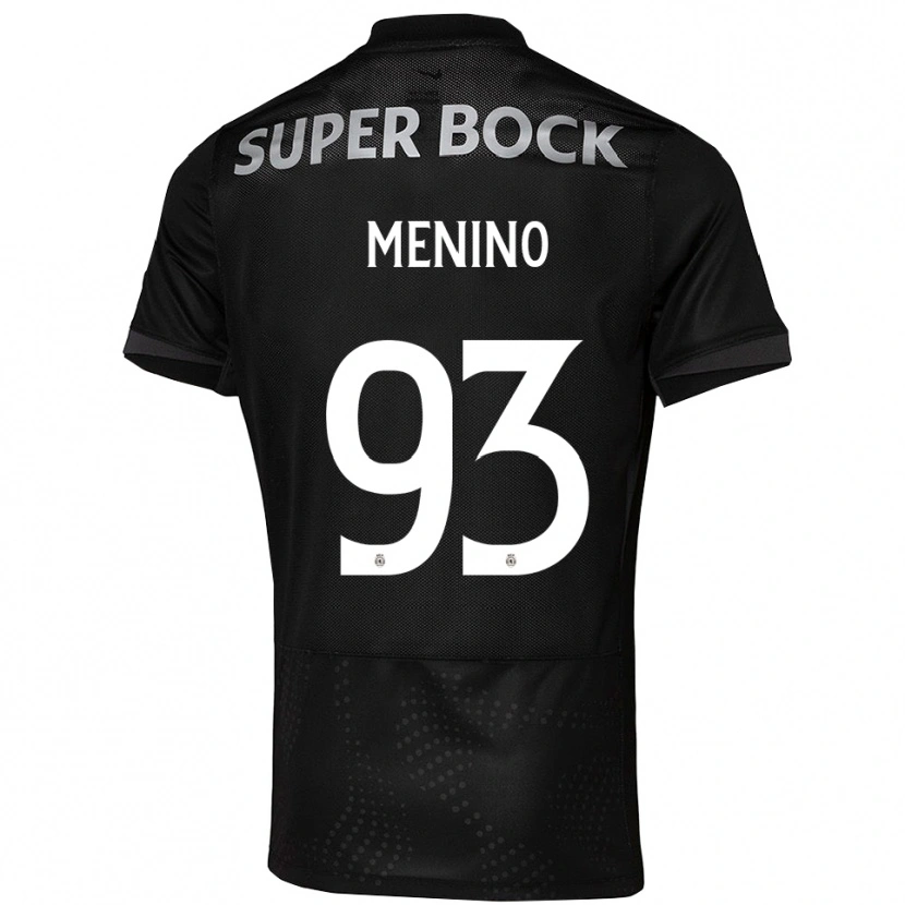 Danxen Męski Miguel Menino #93 Czarno-Biały Wyjazdowa Koszulka 2025/26 Koszulki Klubowe