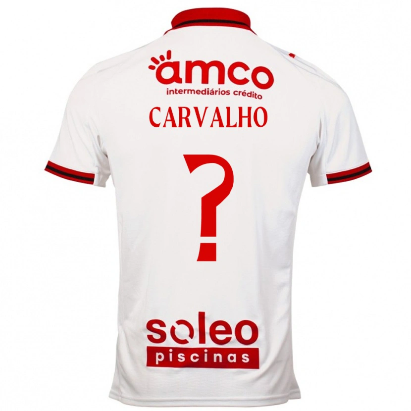 Danxen Męski Tiago Carvalho #0 Biało-Czerwony Wyjazdowa Koszulka 2025/26 Koszulki Klubowe