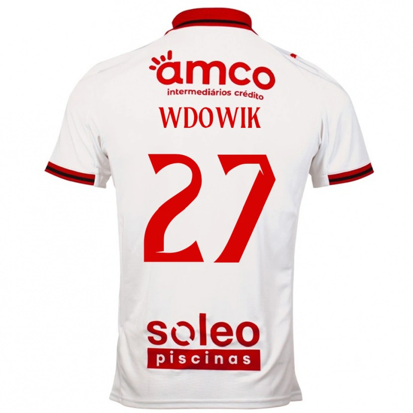 Danxen Męski Bartlomiej Wdowik #27 Biało-Czerwony Wyjazdowa Koszulka 2025/26 Koszulki Klubowe