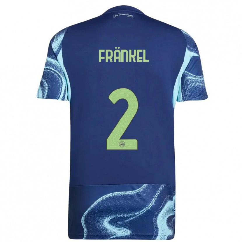 Danxen Męski Leroy Fränkel #2 Granatowo-Błękitny Wyjazdowa Koszulka 2025/26 Koszulki Klubowe