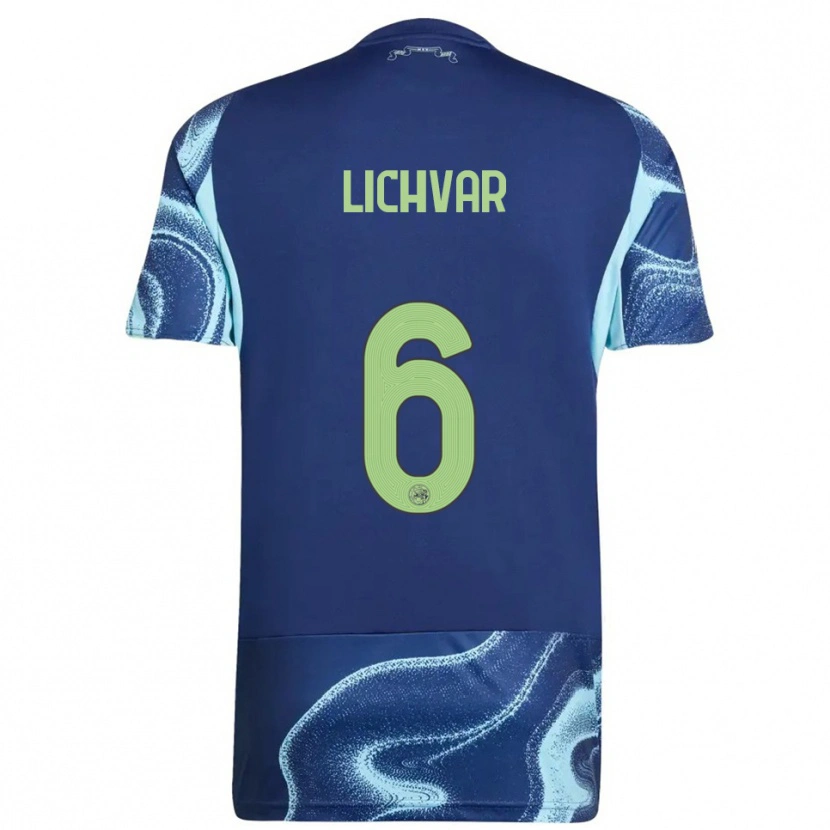 Danxen Męski Roman Lichvar #6 Granatowo-Błękitny Wyjazdowa Koszulka 2025/26 Koszulki Klubowe