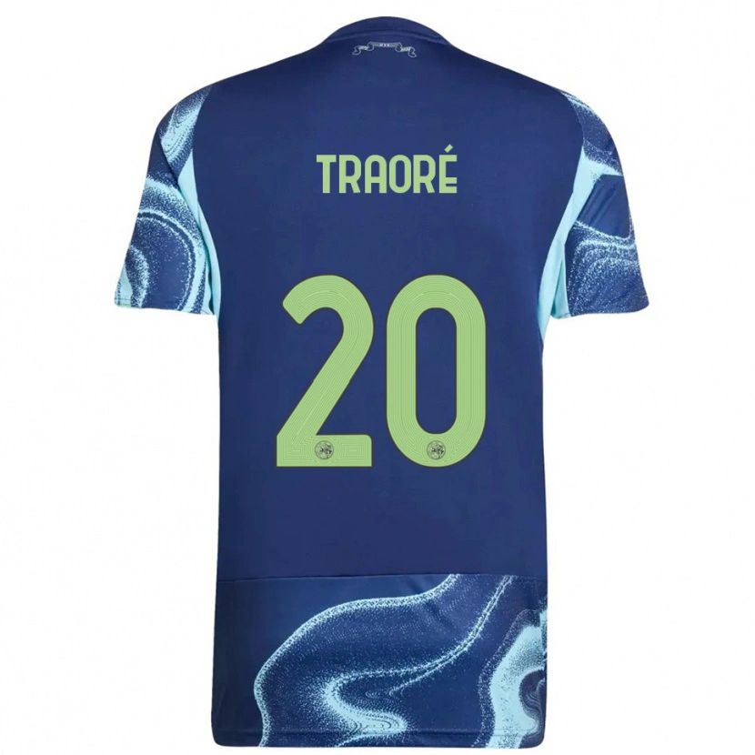 Danxen Męski Bertrand Traoré #20 Granatowo-Błękitny Wyjazdowa Koszulka 2025/26 Koszulki Klubowe