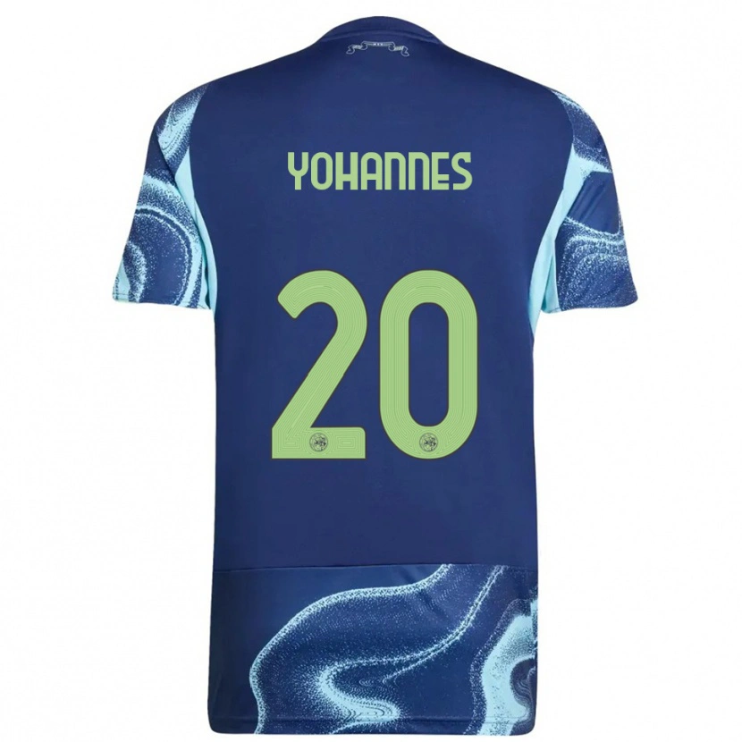Danxen Męski Lily Yohannes #20 Granatowo-Błękitny Wyjazdowa Koszulka 2025/26 Koszulki Klubowe