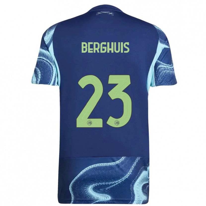 Danxen Męski Steven Berghuis #23 Granatowo-Błękitny Wyjazdowa Koszulka 2025/26 Koszulki Klubowe