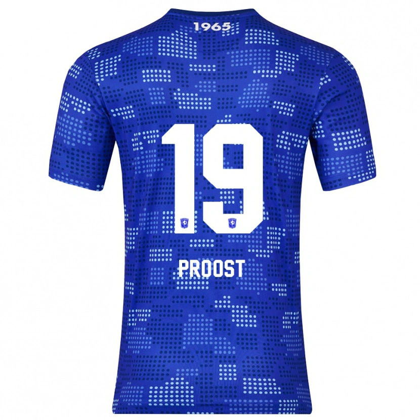 Danxen Męski Sophie Proost #19 Niebiesko-Błękitny Wyjazdowa Koszulka 2025/26 Koszulki Klubowe