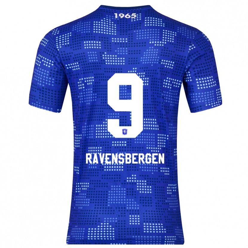 Danxen Męski Jaimy Ravensbergen #9 Niebiesko-Błękitny Wyjazdowa Koszulka 2025/26 Koszulki Klubowe