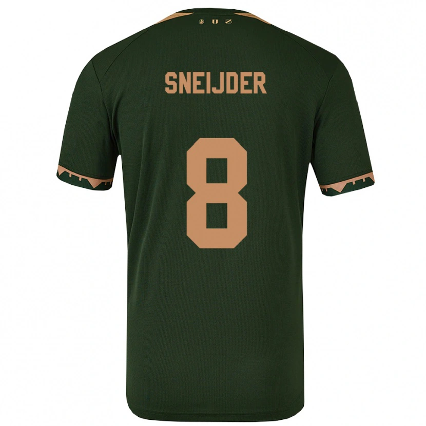 Danxen Męski Jessey Sneijder #8 Zielono-Złoty Wyjazdowa Koszulka 2025/26 Koszulki Klubowe