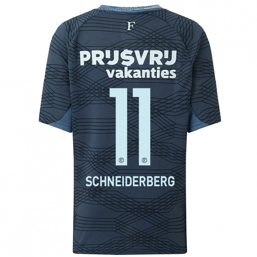 Danxen Męski July Schneiderberg #11 Czarno-Szary Wyjazdowa Koszulka 2025/26 Koszulki Klubowe