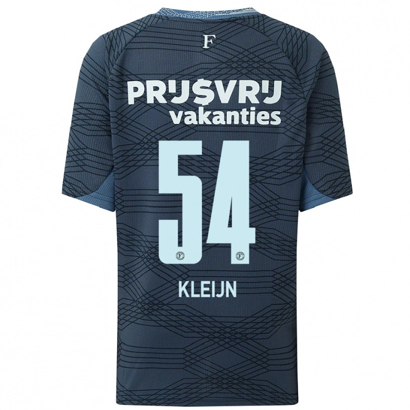 Danxen Męski Mike Kleijn #54 Czarno-Szary Wyjazdowa Koszulka 2025/26 Koszulki Klubowe