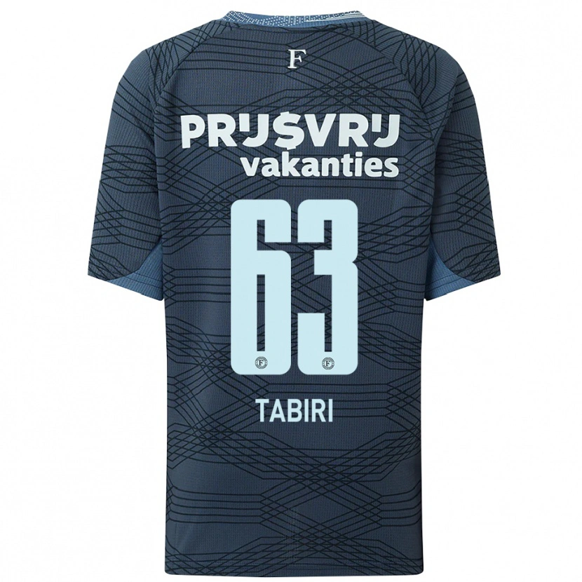 Danxen Męski Kwame Tabiri #63 Czarno-Szary Wyjazdowa Koszulka 2025/26 Koszulki Klubowe