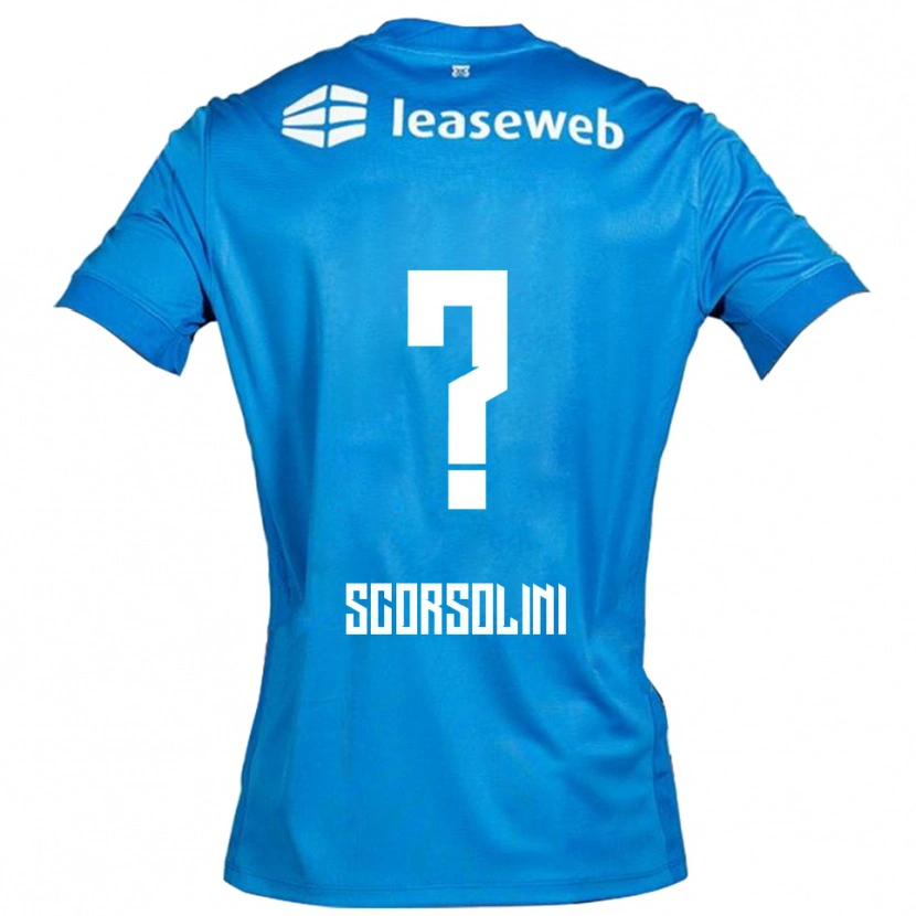 Danxen Męski Luca Scorsolini #0 Niebiesko-Biały Wyjazdowa Koszulka 2025/26 Koszulki Klubowe