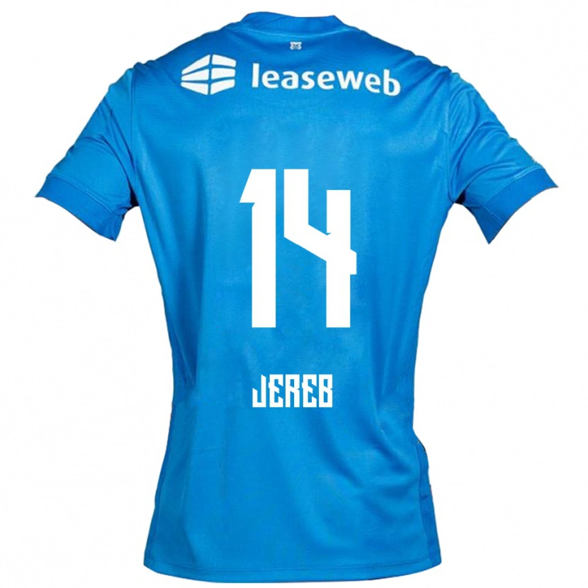 Danxen Męski David Jereb #14 Niebiesko-Biały Wyjazdowa Koszulka 2025/26 Koszulki Klubowe