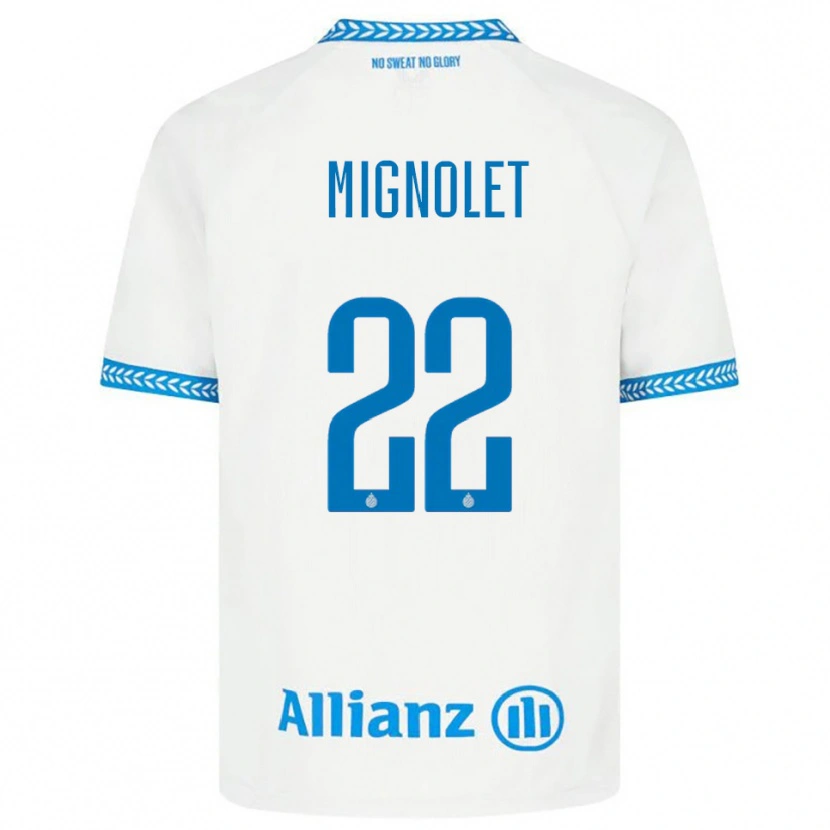 Danxen Męski Simon Mignolet #22 Niebiesko-Biały Wyjazdowa Koszulka 2025/26 Koszulki Klubowe