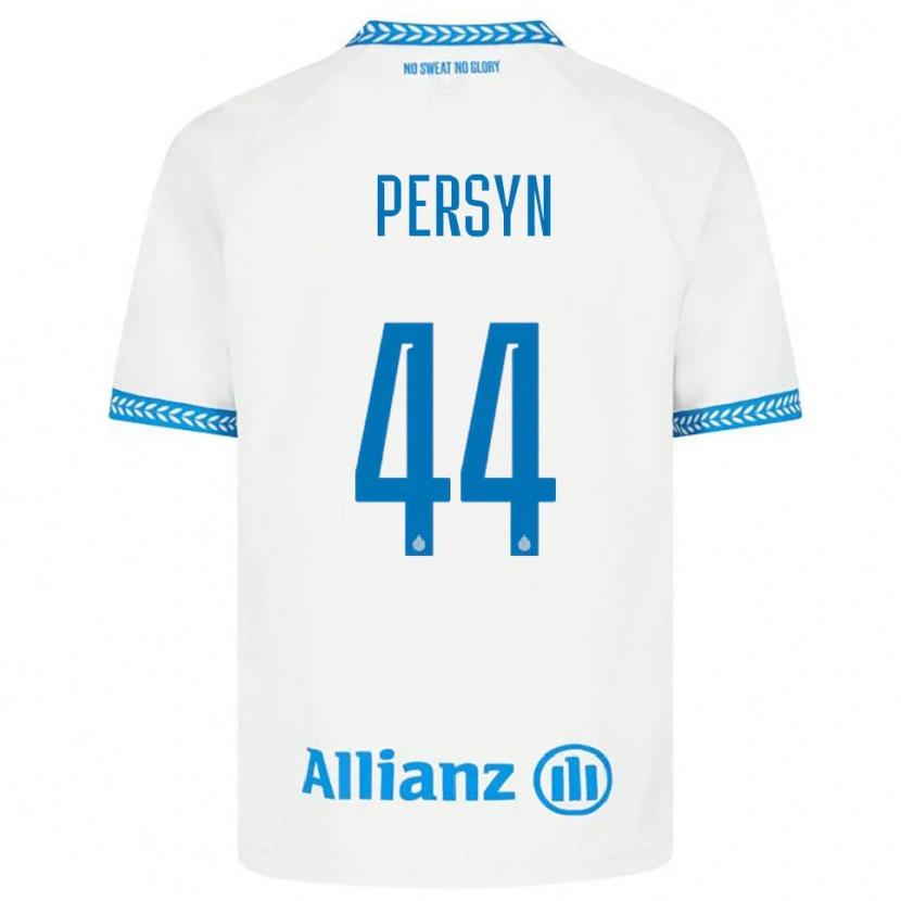 Danxen Męski Noor Persyn #44 Niebiesko-Biały Wyjazdowa Koszulka 2025/26 Koszulki Klubowe