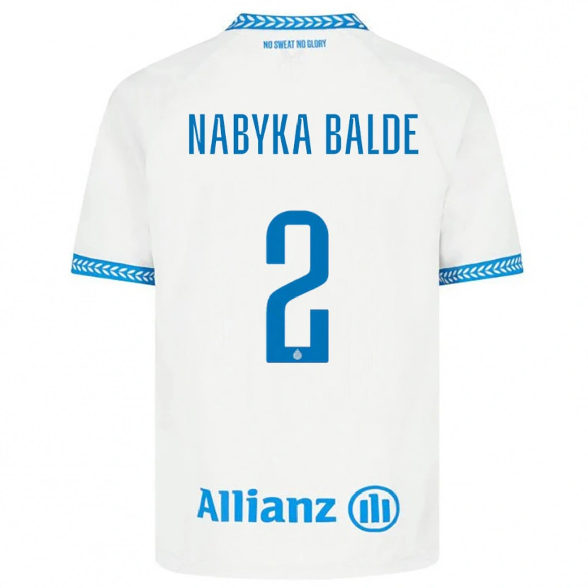 Danxen Męski Mamadou Balde #2 Niebiesko-Biały Wyjazdowa Koszulka 2025/26 Koszulki Klubowe