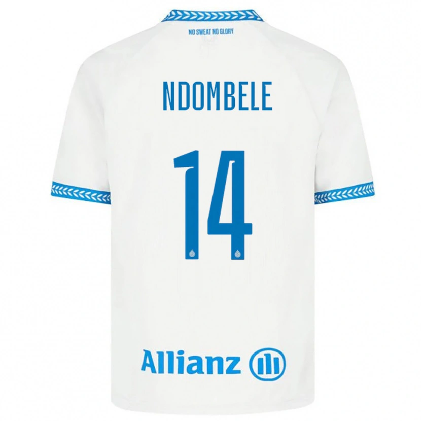 Danxen Męski Don Ndombele #14 Niebiesko-Biały Wyjazdowa Koszulka 2025/26 Koszulki Klubowe