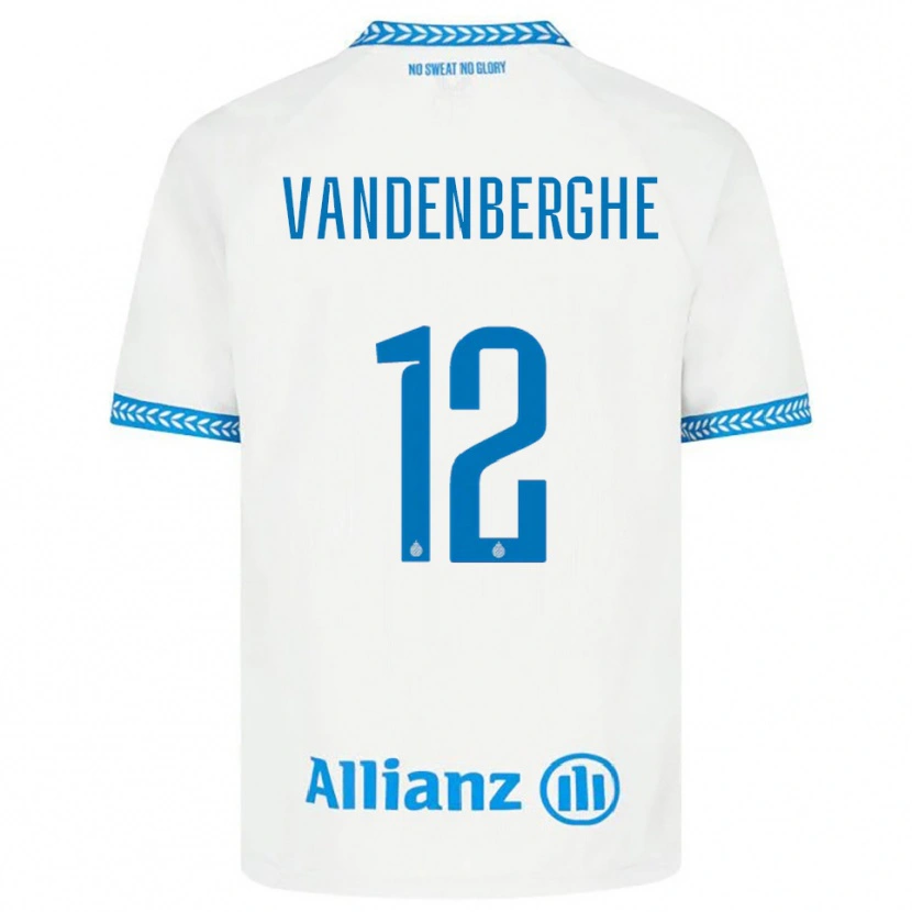 Danxen Męski Xander Vandenberghe #12 Niebiesko-Biały Wyjazdowa Koszulka 2025/26 Koszulki Klubowe