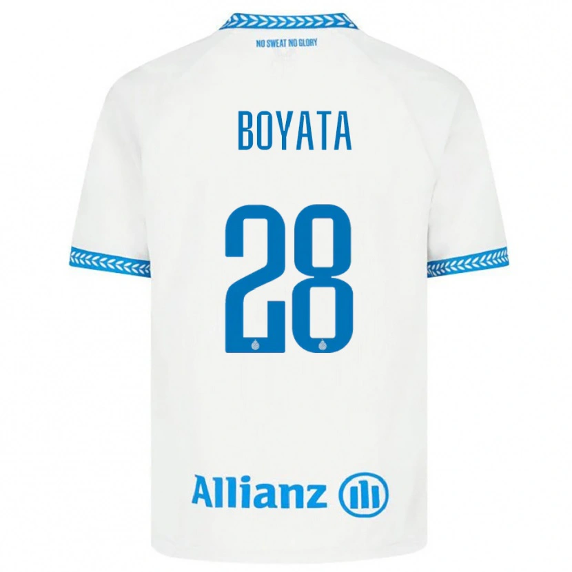 Danxen Męski Dedryck Boyata #28 Niebiesko-Biały Wyjazdowa Koszulka 2025/26 Koszulki Klubowe