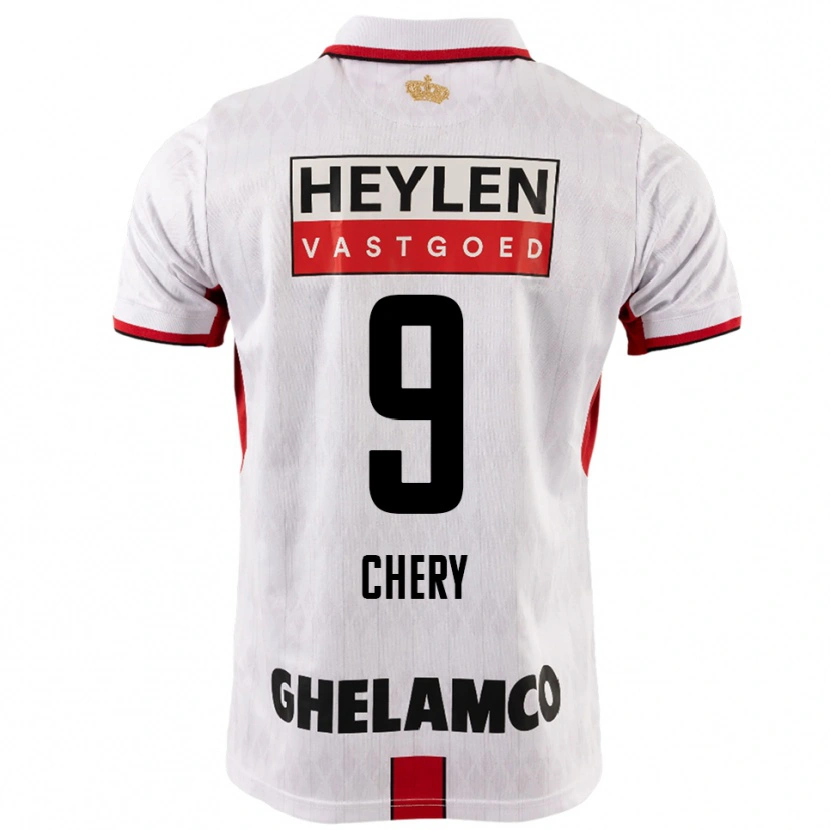 Danxen Męski Tjaronn Chery #9 Biało-Czerwony Wyjazdowa Koszulka 2025/26 Koszulki Klubowe