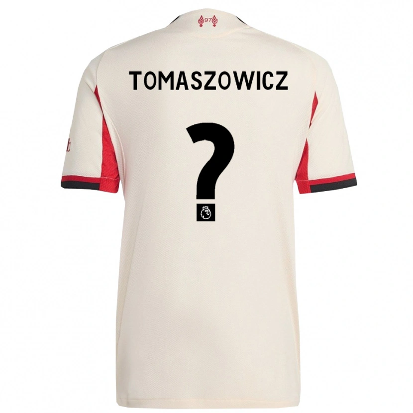 Danxen Męski Aiden Tomaszowicz #0 Biało-Czarny Wyjazdowa Koszulka 2025/26 Koszulki Klubowe