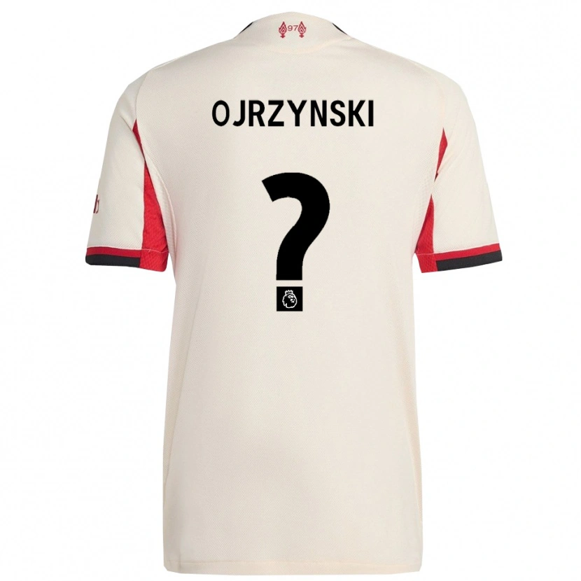 Danxen Męski Jakub Ojrzynski #0 Biało-Czarny Wyjazdowa Koszulka 2025/26 Koszulki Klubowe