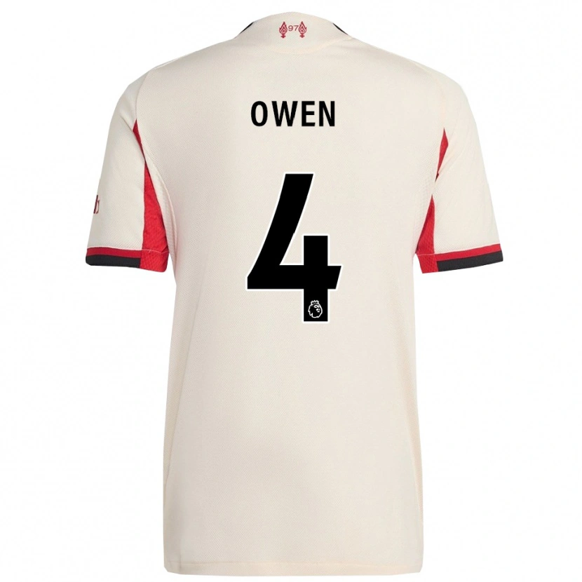 Danxen Męski Harvey Owen #4 Biało-Czarny Wyjazdowa Koszulka 2025/26 Koszulki Klubowe