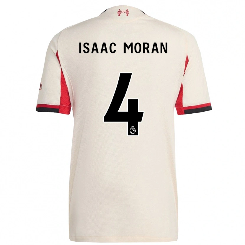 Danxen Męski Isaac Moran #4 Biało-Czarny Wyjazdowa Koszulka 2025/26 Koszulki Klubowe