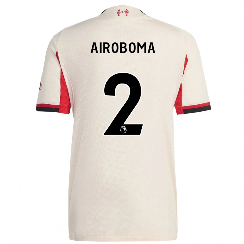 Danxen Męski Emmanuel Airoboma #2 Biało-Czarny Wyjazdowa Koszulka 2025/26 Koszulki Klubowe