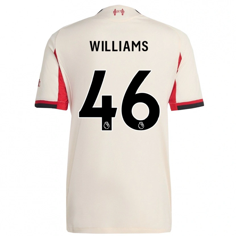 Danxen Męski Rhys Williams #46 Biało-Czarny Wyjazdowa Koszulka 2025/26 Koszulki Klubowe
