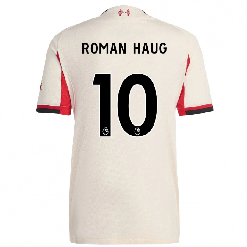 Danxen Męski Sophie Román Haug #10 Biało-Czarny Wyjazdowa Koszulka 2025/26 Koszulki Klubowe