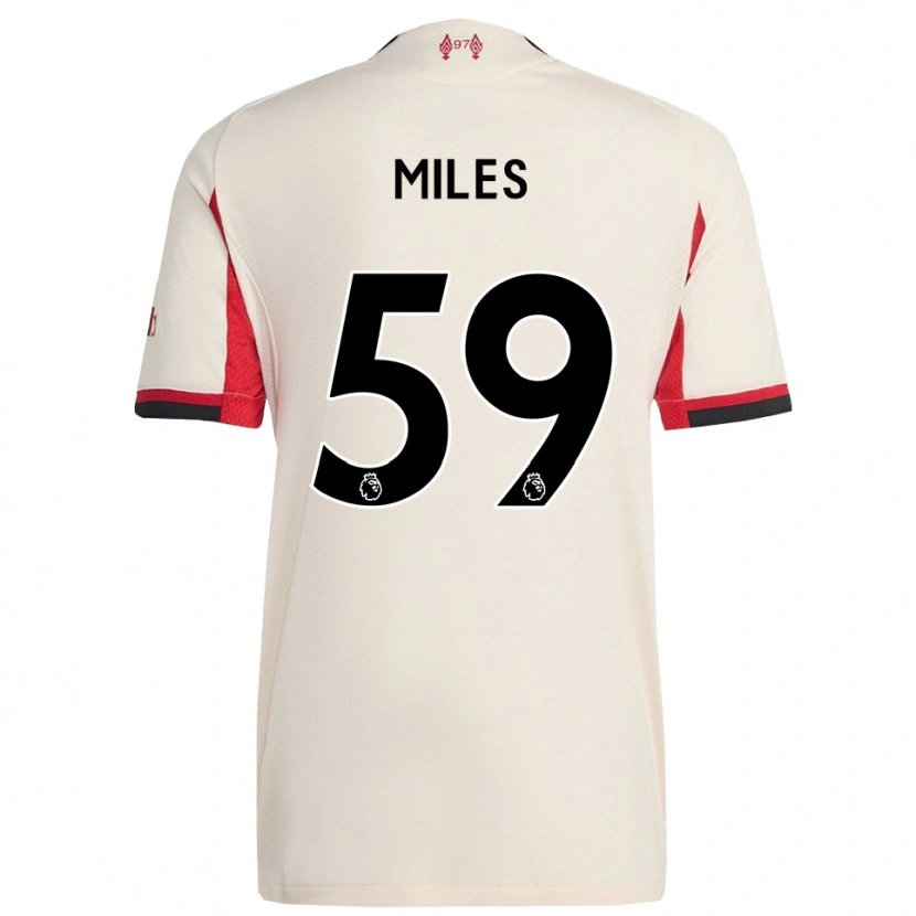Danxen Męski Terence Miles #59 Biało-Czarny Wyjazdowa Koszulka 2025/26 Koszulki Klubowe