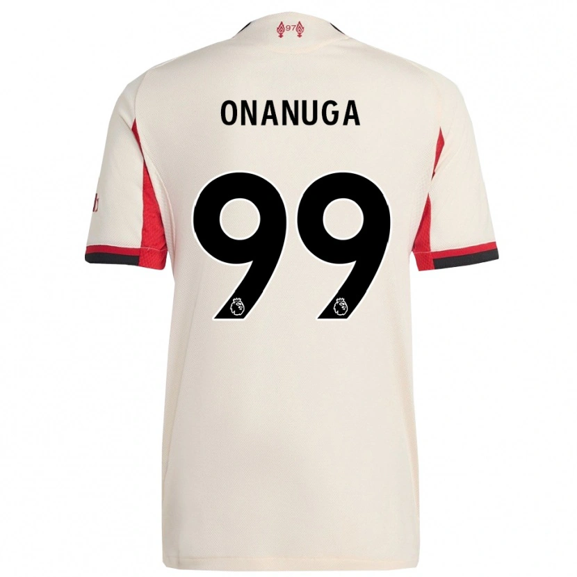 Danxen Męski Fola Onanuga #99 Biało-Czarny Wyjazdowa Koszulka 2025/26 Koszulki Klubowe