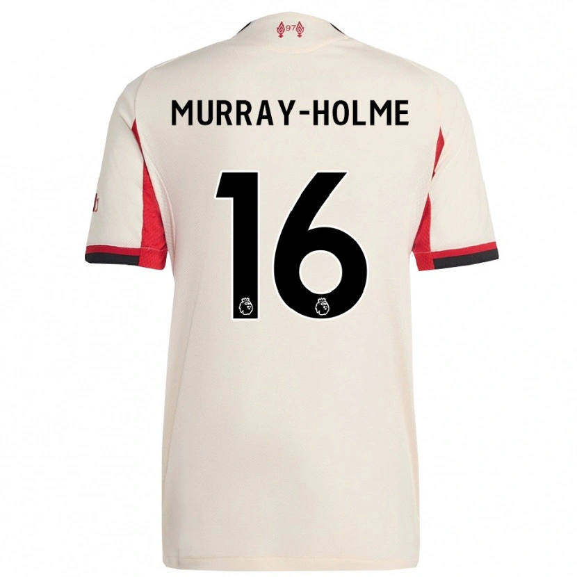 Danxen Męski Hadyn Murray-Holme #16 Biało-Czarny Wyjazdowa Koszulka 2025/26 Koszulki Klubowe
