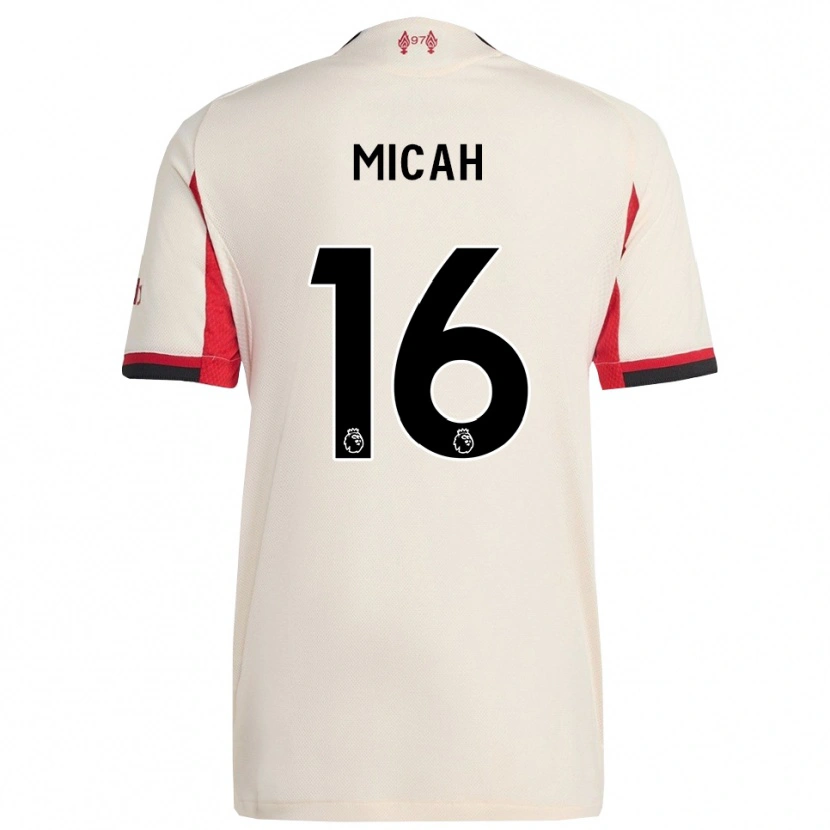 Danxen Męski Teagan Micah #16 Biało-Czarny Wyjazdowa Koszulka 2025/26 Koszulki Klubowe