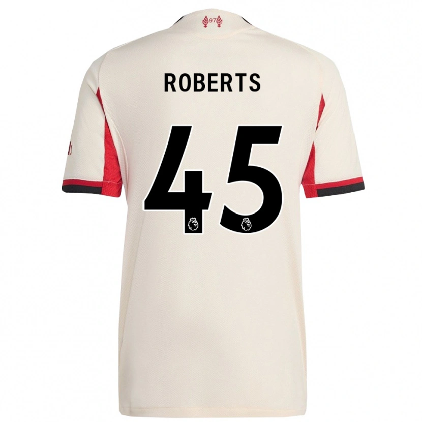 Danxen Męski Iwan Roberts #45 Biało-Czarny Wyjazdowa Koszulka 2025/26 Koszulki Klubowe