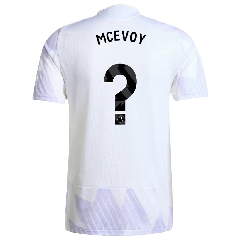 Danxen Męski Jay Mcevoy #0 Biało-Fioletowo-Fioletowy Wyjazdowa Koszulka 2025/26 Koszulki Klubowe