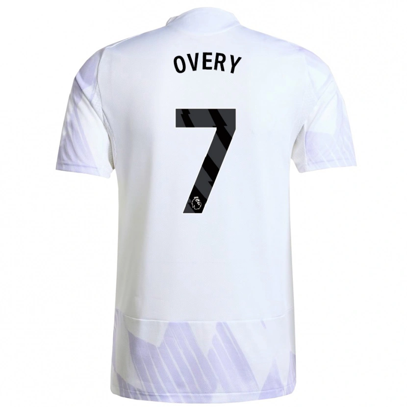 Danxen Męski James Overy #7 Biało-Fioletowo-Fioletowy Wyjazdowa Koszulka 2025/26 Koszulki Klubowe