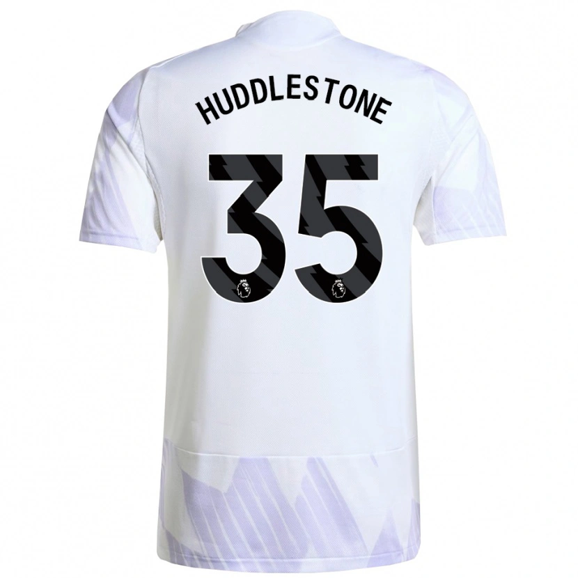 Danxen Męski Tom Huddlestone #35 Biało-Fioletowo-Fioletowy Wyjazdowa Koszulka 2025/26 Koszulki Klubowe