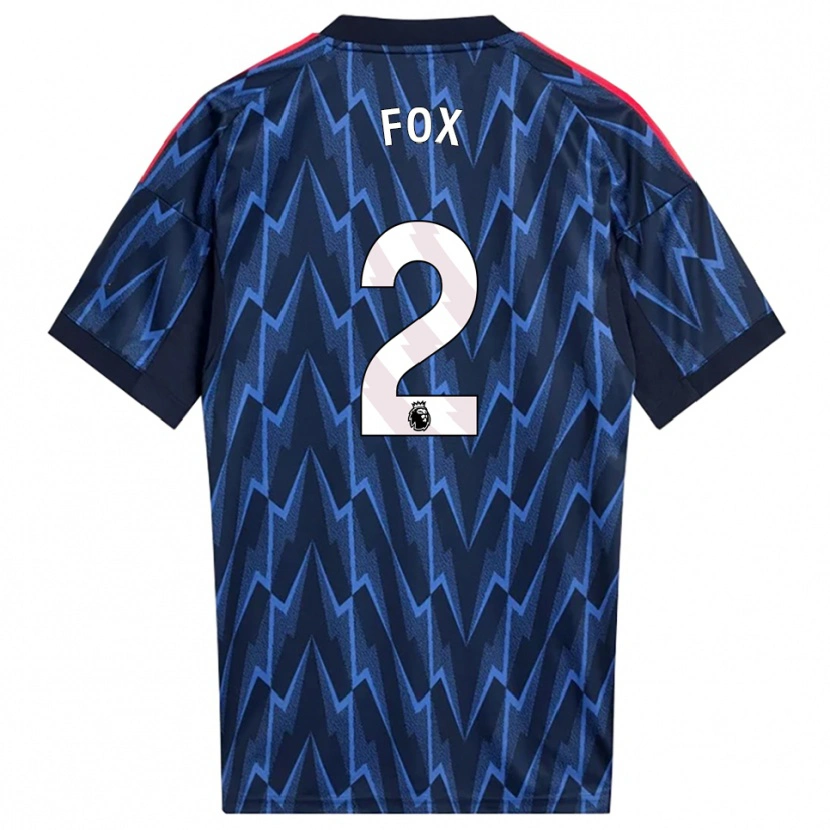 Danxen Męski Emily Fox #2 Granatowo-Czerwony Wyjazdowa Koszulka 2025/26 Koszulki Klubowe